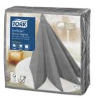 Servet dinner grey 39x39cm 1 laag 12x50 st Tork LinStyle artikelfoto