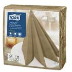 Serviette dinner bistre (marron) 39x39 cm 1 pli 12x50 pc Tork LinStyle photo du produit