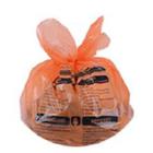 Sac Bruxelles Propret&eacute; orange 50 (26+2*12) x 63 cm MD 30&micro; 30 l 15 sacs fermeture 2 noeuds photo du produit