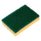 Geelgroene schuurspons cellulose 100% gerecycled PEFC 13x8,4x2,8 cm Sponrex 74 artikelfoto