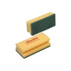 Schuurspons handgreep geel schuurlap groen  7 x 15 x 4,5 cm Glitzi artikelfoto
