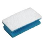 Schuurspons handgreep blauw schuurlap wit zacht 14 x 7 x 4,5 cm artikelfoto