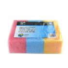Eponges de ménage : synthétique - multicolor 13x8,5x5cm - 3pc photo du produit