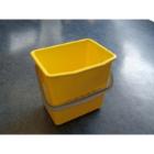 Seau 6 l jaune pour chariot d'entretien photo du produit
