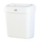 Tork mini bin : muraal afvalbak kunststof - wit - 20 lt - 43x21x33cm - B2 artikelfoto