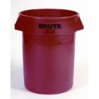 Conteneur brute rond : 121 lt - rouge photo du produit