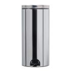 Poubelle &agrave; p&eacute;dale : inox - 30 lt - "sanelia" photo du produit