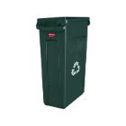 Container slim jim : met luchtsleuven - groen - 56 x 28 x 76 cm artikelfoto