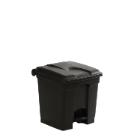 Poubelle &agrave; p&eacute;dale : noir - antibact&eacute;rien - pp recycl&eacute; - 30 lt photo du produit