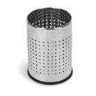 Afvalbak - glanzend inox - geperforeerd - 10 lt artikelfoto