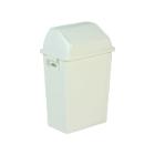 Poubelle - fixation murale - couvercle basculant - blanc - 40 lt photo du produit