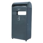 Cendrier poubelle - gris anthracite - acier galvanis&eacute; - 4,7 lt - 48 lt photo du produit