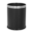 Poubelle - acier - noir - simple paroi -10 lt photo du produit