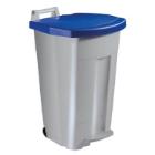 Mobiele pedaalemmers boogy : blauw - grijs - 90 lt artikelfoto
