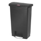 Step on fs : collecteur &agrave; p&eacute;dale - 50 lt - noir - r&eacute;sine photo du produit