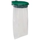 Support sac mural 110 l avec couvercle vert mousse Collecmur photo du produit