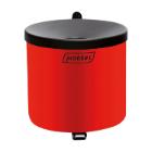 Asbak - muurbevestiging - met doofpot - rood - 1,5 lt artikelfoto