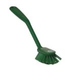 Brosse vaisselle : vert - medium - 28 cm -"vikan" photo du produit