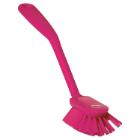 Brosse vaisselle : rose - medium - 28 cm - "vikan" photo du produit