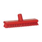 Brosse à récurer : avec passge d'eau - dur - 27 cm - extra dur - rouge photo du produit