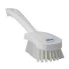 Brosse &agrave; main manche court dur 27 cm blanc Vikan photo du produit