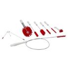 Kit brosses sundae : assortiment flessenborstels - kleine schuurborstel - rood artikelfoto