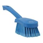 Handborstel korte steel zacht gepluimd 27 cm blauw vikan artikelfoto