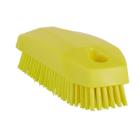 Brosse &agrave; r&eacute;curer main dur 13 cm jaune Vikan photo du produit