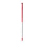 Ergonomische steel : rood - aluminium - 151 cm - Ø 31 mm - "vikan" artikelfoto