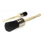Pinceau : rond - soie noire - manche plastique -n&deg; 22 - 37 mm - "hobby" photo du produit