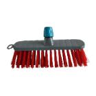 Straatveger pvc rood kort steelhouder montuur pp 33 cm Linea artikelfoto