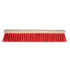 Straatveger : pvc rood kort - montuur hout - 60 cm artikelfoto