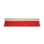 Straatveger : pvc rood kort - montuur hout - 40 cm artikelfoto