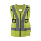 Hoge zichtbaarheid polyester / katoen vest - neongeel artikelfoto