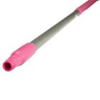 Ergonomische steel : roze - aluminium - 151 cm - Ø 31 mm - "vikan" artikelfoto