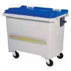 Container : 770 lt - bleu - sur roues - 137 x 77 x h131cm photo du produit