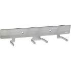 Support mural : inox - 1crochet - 2clips - 58 x 70 x 305 mm photo du produit