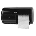 Tork traditioneel toiletpapier dispenser 29 x 16 x 16 cm T4 Twin Zwart artikelfoto