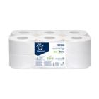 Toiletpapier wit 2 laags 12 rol. x 405 v. 150 m Biotech artikelfoto