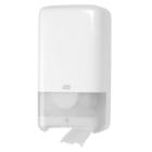 Toiletpapier dispenser wit 19 x 14 x 35 cm T6 Tork Twin Mid size Compact artikelfoto