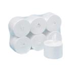 Toiletpapier 2 laags wit 6 rol x 1000 f in 200 m met afneembaar huls artikelfoto