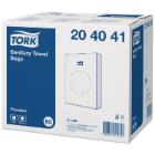 Hygi&euml;neztakjes wit 13.5 x 25 cm 48 x 25 zakjes Tork artikelfoto