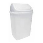 POUBELLE CLAP/5lt:PP couvercle basculant blanc photo du produit