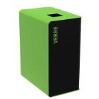 Borne de tri cubatri 65 l gris mangan&egrave;se vert seau polypro"verre" sans serrure photo du produit