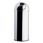 Push vuilnisbak : inox - 45 lt - met valluik deksel artikelfoto