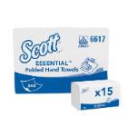 Essuie-mains -blanc - v - 1 plis - 15 x 340 f. - 21 x 20 cm - Essential photo du produit