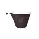 Koffiekopje met oor :  bruin - wit - pp - 180 cc - 1200 st artikelfoto