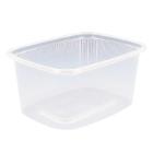 Bakje : transparant - ps - geribd - 250 cc - 108 x 82 x 50 mm - 1000 st artikelfoto