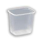 Ravier : transparent - pp - strie - 10,8 x 8,2 x 10,4 cm - 500 cc - 1000 pc photo du produit