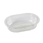 Ravier : ovale - transparent - dpet - 525 cc - 750 pc photo du produit